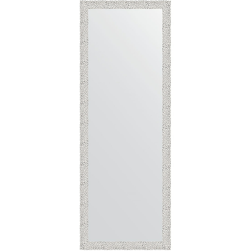 цена Зеркало Evoform Definite 141х51 BY 3098 в багетной раме - Чеканка белая 46 мм
