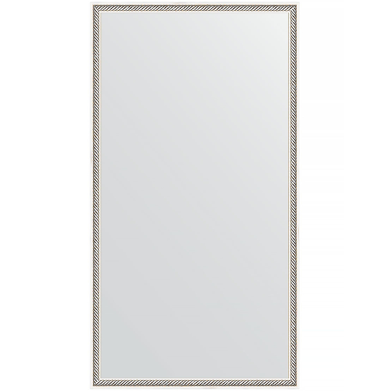 Зеркало Evoform Definite 108х58 BY 0725 в багетной раме - Витое серебро 28 мм