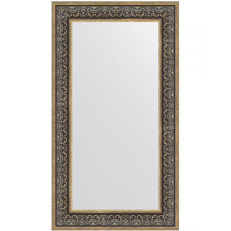 Зеркало Evoform Definite 113х63 BY 3096 в багетной раме - Вензель серебряный 101 мм