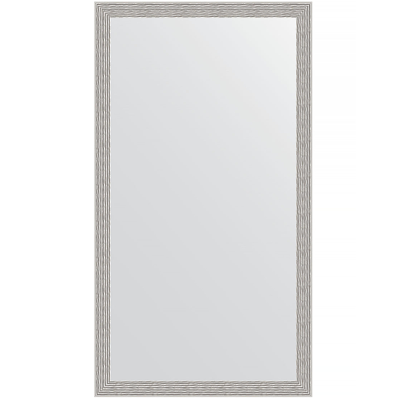 Зеркало Evoform Definite 111х61 BY 3198 в багетной раме - Волна алюминий 46 мм