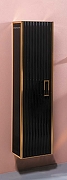 Шкаф пенал Boheme Armadi Art Monaco 35 868-BG подвесной Черный глянец Золото-1