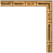 Зеркало Evoform Definite 147х67 BY 0763 в багетной раме - Золотой бамбук 24 мм-1