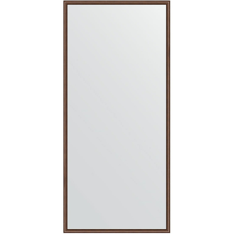 Зеркало Evoform Definite 148х68 BY 0757 в багетной раме - Орех 22 мм зеркало evoform definite 148х68 витая латунь