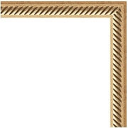 Зеркало Evoform Definite 148х68 BY 0760 в багетной раме - Витое золото 28 мм-1