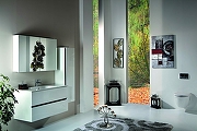 Зеркальный шкаф Boheme Armadi Art Vallessi 100 546-W с подсветкой Белый глянец-2