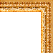 Зеркало Evoform Definite 142х52 BY 1068 в багетной раме - Сусальное золото 47 мм-2