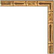 Зеркало Evoform Definite 44х34 BY 1330 в багетной раме - Золотой бамбук 24 мм-2