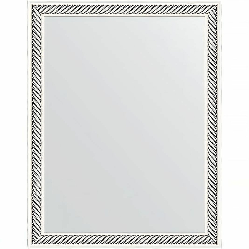 Зеркало Evoform Definite 45х35 BY 1326 в багетной раме - Витое серебро 28 мм