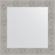 Зеркало Evoform Definite 70х70 BY 3153 в багетной раме - Волна хром 90 мм