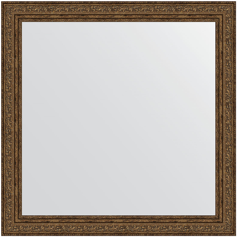 Зеркало Evoform Definite 64х64 BY 3137 в багетной раме - Виньетка состаренная бронза 56 мм