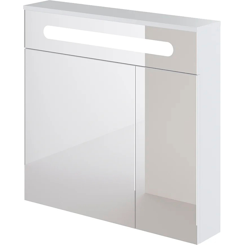 Зеркальный шкаф DIWO Коломна 80 KOL.Z.80/P/W с подсветкой Белый зеркальный шкаф diwo коломна 60 kol z 60 p w с подсветкой белый
