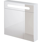 Зеркальный шкаф DIWO Коломна 80 KOL.Z.80/P/W с подсветкой Белый