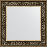 Зеркало Evoform Definite 73х73 BY 3160 в багетной раме - Вензель серебряный 101 мм
