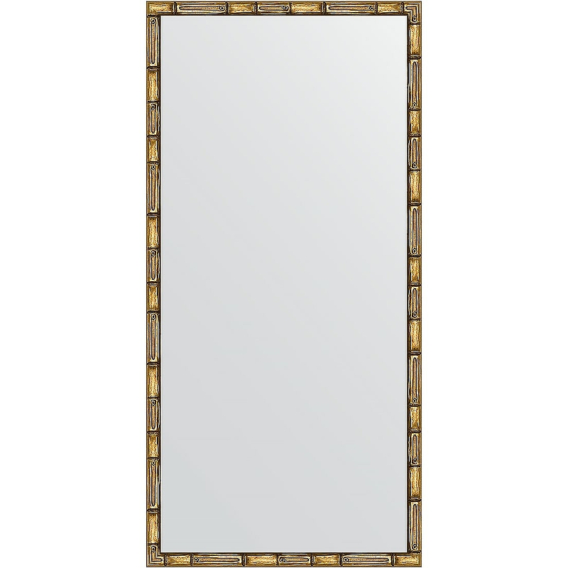 Зеркало Evoform Definite 97х47 BY 0695 в багетной раме - Золотой бамбук 24 мм зеркало evoform definite 137х47 by 0712 в багетной раме золотой бамбук 24 мм
