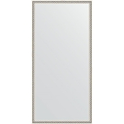 Зеркало Evoform Definite 98х48 BY 0691 в багетной раме - Витое серебро 28 мм