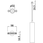 Трековый подвесной светильник Maytoni Magnetic track system Focus LED TR016-2-12W3K-B Черный-2