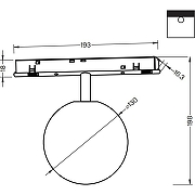 Трековый светильник Maytoni Magnetic track system Luna TR038-2-5W4K Черный-2