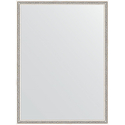 Зеркало Evoform Definite 78х58 BY 0639 в багетной раме - Витое серебро 28 мм