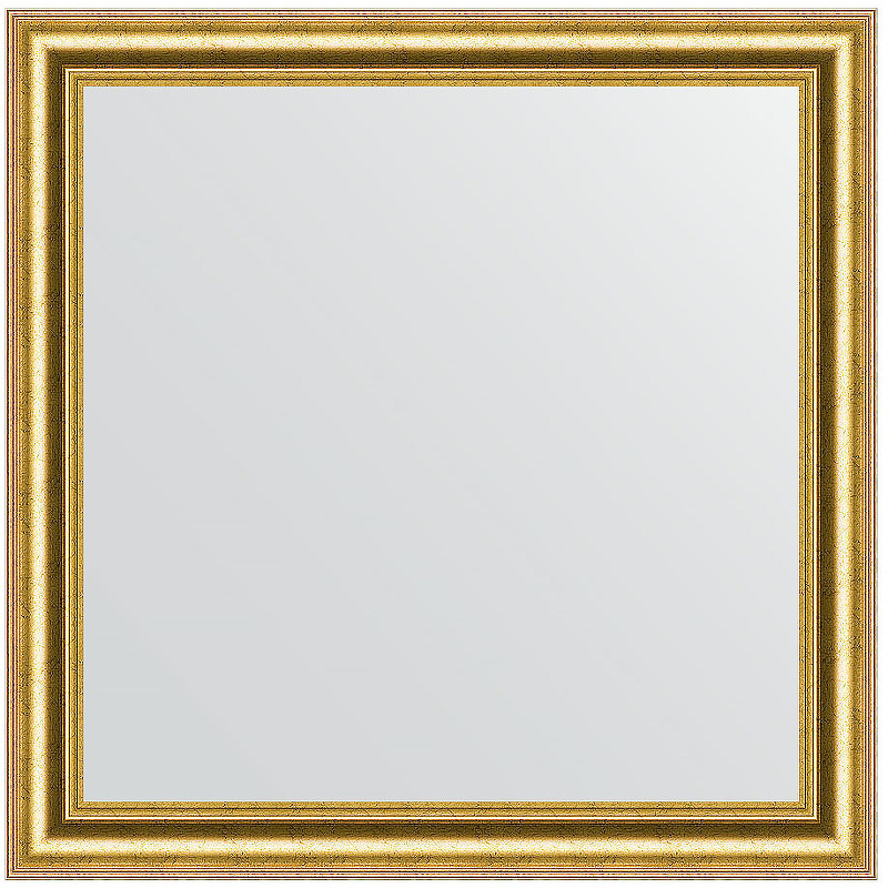 Зеркало Evoform Definite 76х76 BY 1031 в багетной раме - Состаренное золото 67 мм зеркало evoform definite 76х76 by 1029 в багетной раме орех 65 мм