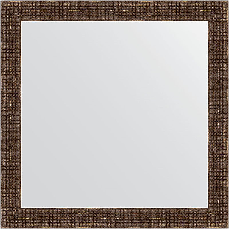 Зеркало Evoform Definite 76х76 BY 3241 в багетной раме - Мозаика античная медь 70 мм зеркало evoform definite 53х43 by 3017 в багетной раме мозаика античная медь 70 мм