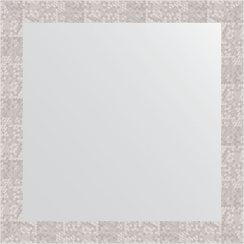 Зеркало Evoform Definite 76х76 BY 3243 в багетной раме - Соты алюминий 70 мм зеркало в багетной раме 630х630мм evoform соты алюминий