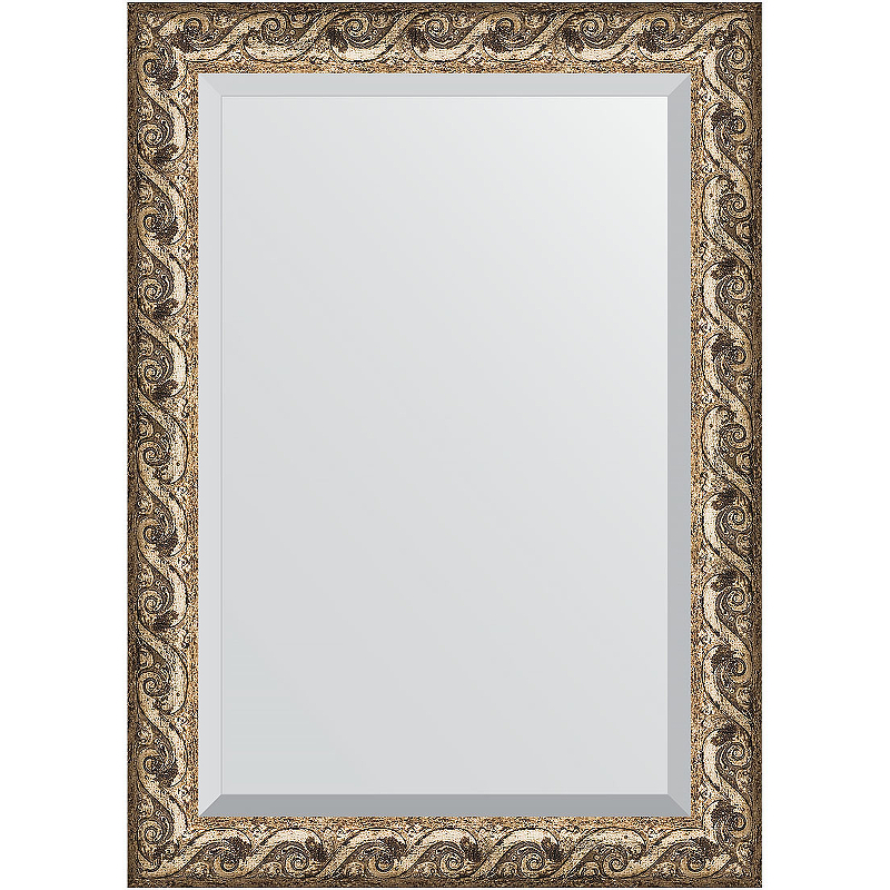 Зеркало Evoform Exclusive 106х76 BY 1299 с фацетом в багетной раме - Фреска 84 мм