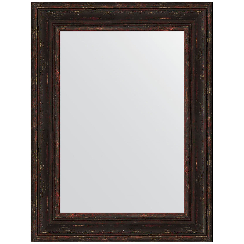 цена Зеркало Evoform Definite 82х62 BY 3062 в багетной раме - Темный прованс 99 мм