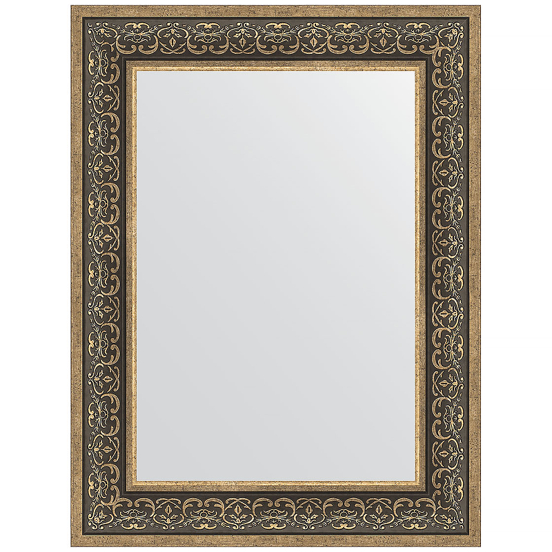 Зеркало Evoform Definite 83х63 BY 3064 в багетной раме - Вензель серебряный 101 мм