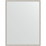 Зеркало Evoform Definite 88х68 BY 0674 в багетной раме - Витое серебро 28 мм