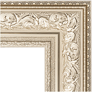 Зеркало Evoform Exclusive 100х70 BY 3452 с фацетом в багетной раме - Виньетка серебро 109 мм-1