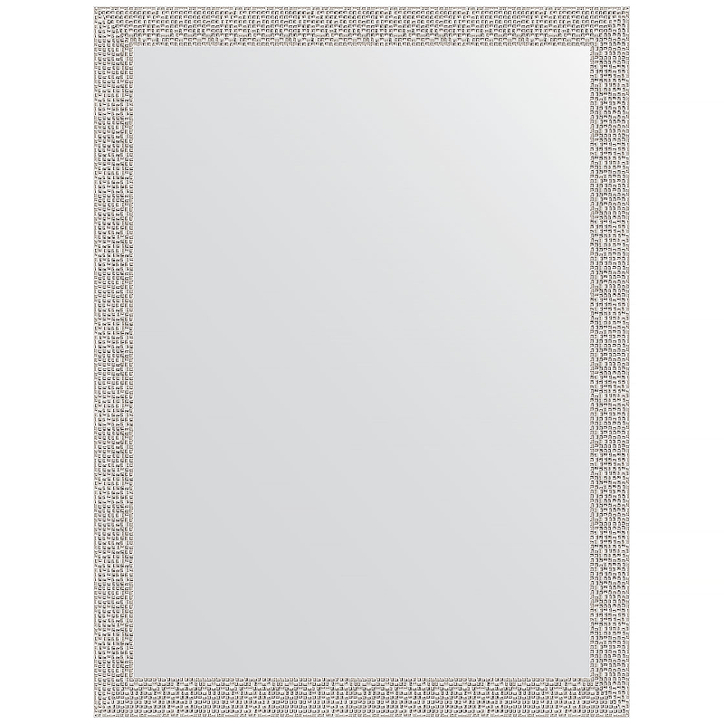 цена Зеркало Evoform Definite 81х61 BY 3164 в багетной раме - Мозаика хром 46 мм