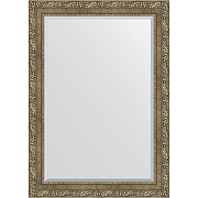 Зеркало Evoform Exclusive 105х75 BY 3463 с фацетом в багетной раме - Виньетка античная латунь 85 мм