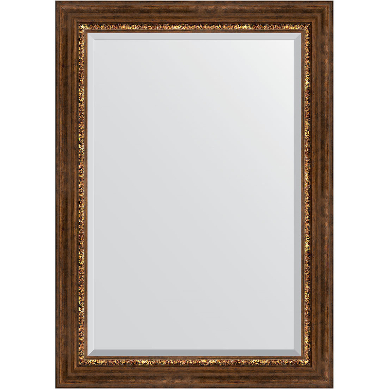 Зеркало Evoform Exclusive 106х76 BY 3465 с фацетом в багетной раме - Римская бронза 88 мм