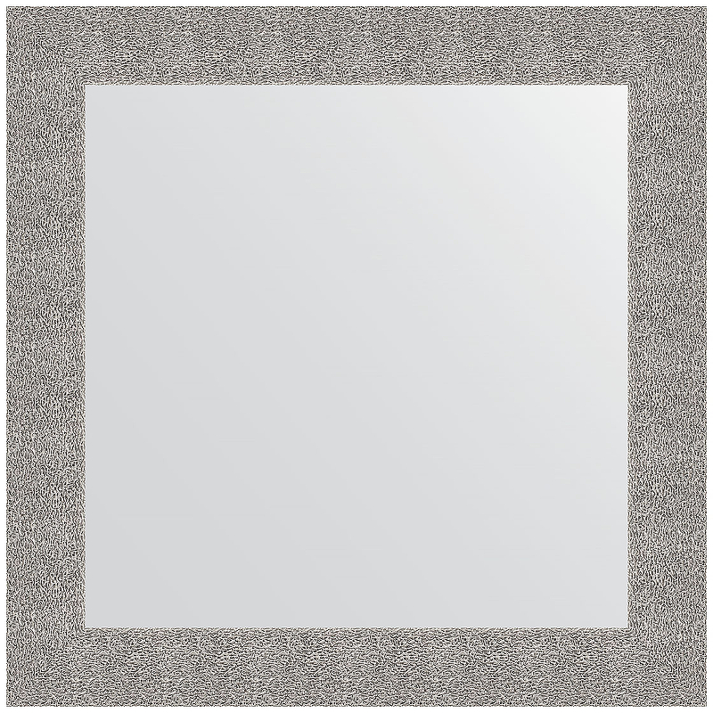 Зеркало Evoform Definite 80х80 BY 3247 в багетной раме - Чеканка серебряная 90 мм зеркало evoform definite by 3055 60x80 см чеканка серебряная