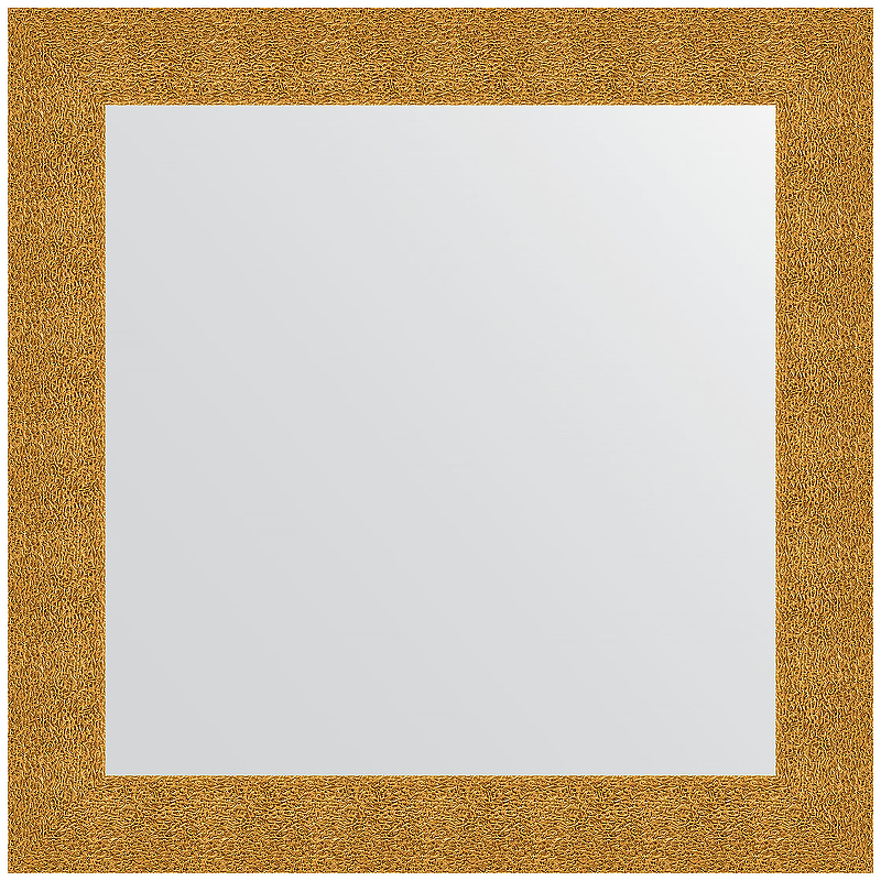Зеркало Evoform Definite 80х80 BY 3246 в багетной раме - Чеканка золотая 90 мм зеркало evoform definite by 3162 61x81 см чеканка белая