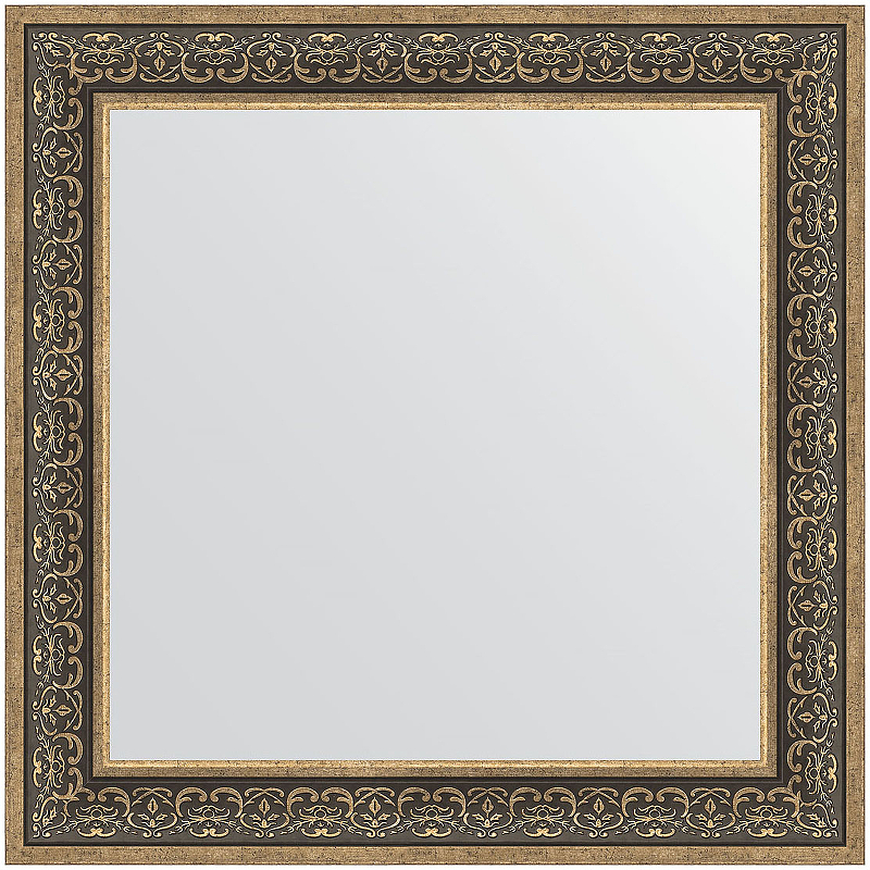 Зеркало Evoform Definite 83х83 BY 3256 в багетной раме - Вензель серебряный 101 мм 3256