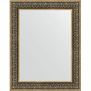 Зеркало Evoform Definite 93х73 BY 3192 в багетной раме - Вензель серебряный 101 мм