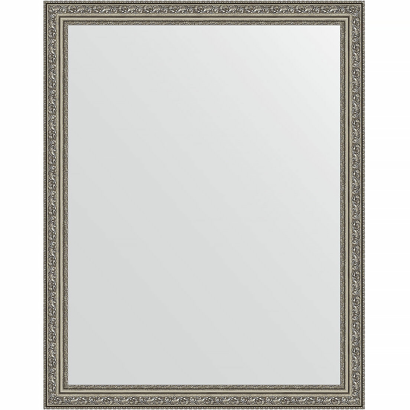 Зеркало Evoform Definite 94х74 BY 3264 в багетной раме - Виньетка состаренное серебро 56 мм
