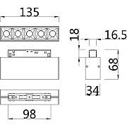 Трековый светильник Maytoni Magnetic track system Points TR014-2-10W4K-B Черный-2