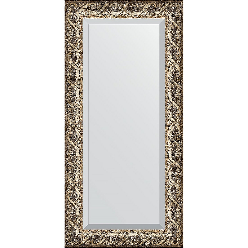 Зеркало Evoform Exclusive 116х56 BY 1249 с фацетом в багетной раме - Фреска 84 мм