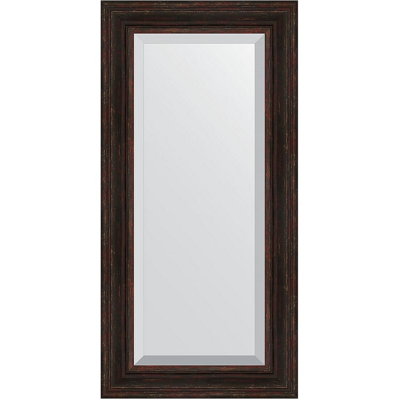 Зеркало Evoform Exclusive 119х59 BY 3499 с фацетом в багетной раме - Темный прованс 99 мм
