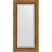 Зеркало Evoform Exclusive 119х59 BY 3500 с фацетом в багетной раме - Вензель бронзовый 101 мм