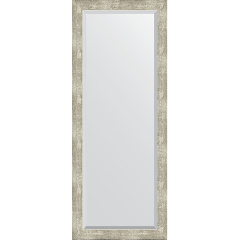 Зеркало Evoform Exclusive 141х56 BY 1169 с фацетом в багетной раме - Алюминий 61 мм зеркало evoform exclusive 71х51 by 1129 с фацетом в багетной раме алюминий 61 мм