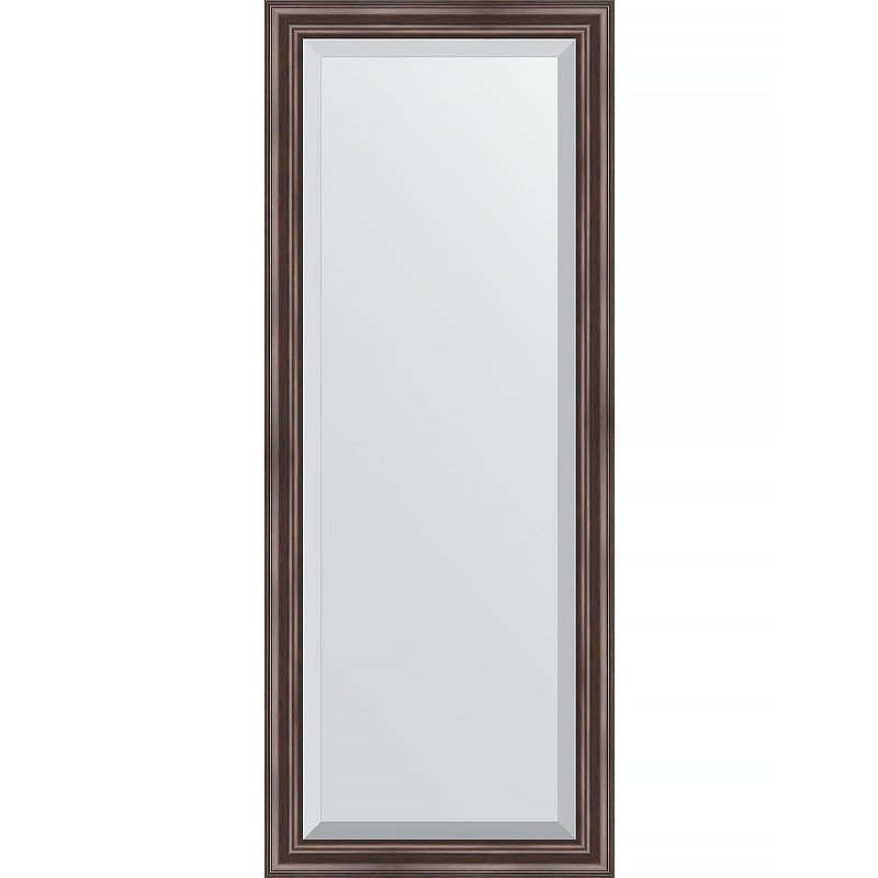 Зеркало Evoform Exclusive 141х56 BY 1164 с фацетом в багетной раме - Палисандр 62 мм
