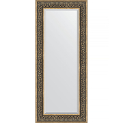 Зеркало Evoform Exclusive 139х59 BY 3527 с фацетом в багетной раме - Вензель серебряный 101 мм