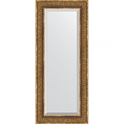 Зеркало Evoform Exclusive 139х59 BY 3526 с фацетом в багетной раме - Вензель бронзовый 101 мм