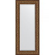 Зеркало Evoform Exclusive 140х60 BY 3531 с фацетом в багетной раме - Виньетка состаренная бронза 109 мм