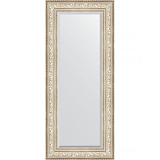 Зеркало Evoform Exclusive 140х60 BY 3530 с фацетом в багетной раме - Виньетка серебро 109 мм