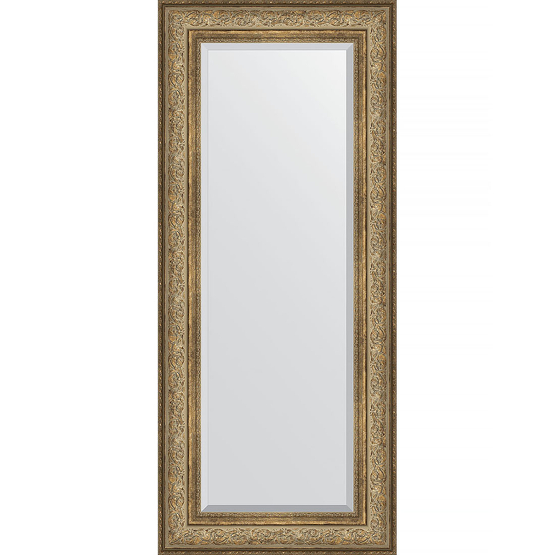 Зеркало Evoform Exclusive 140х60 BY 3529 с фацетом в багетной раме - Виньетка античная бронза 109 мм