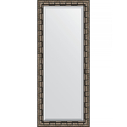 Зеркало Evoform Exclusive 153х63 BY 1186 с фацетом в багетной раме - Серебряный бамбук 73 мм
